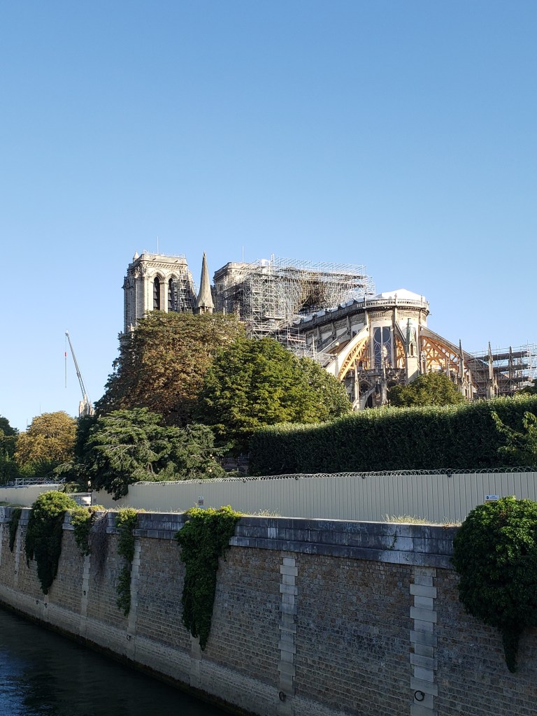 literally just the back of the Notre Dame. Photo taken from the left bank of the river.